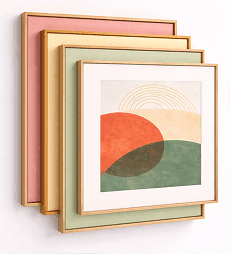 Customizable colored mat and passepartout for for Product Configurator